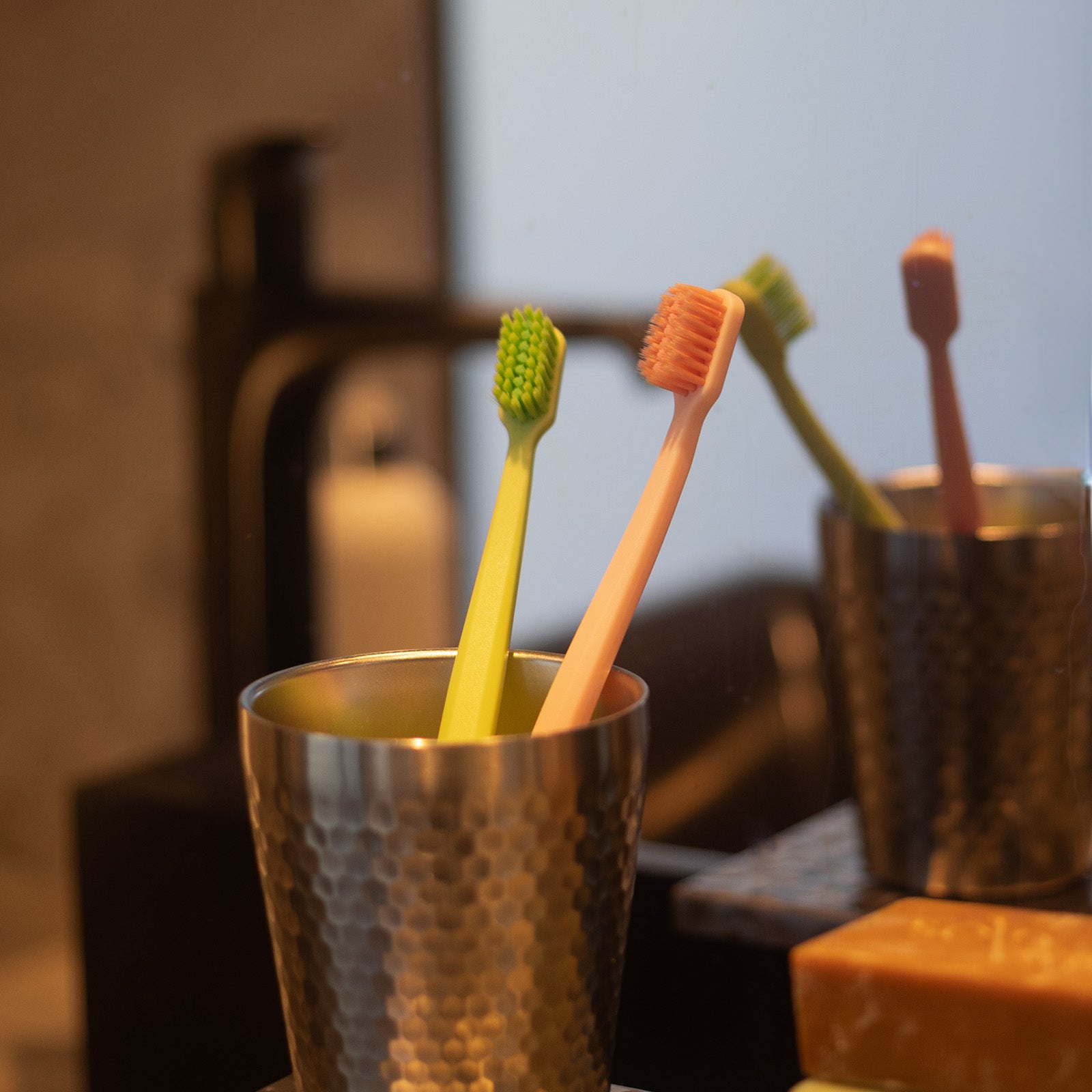 Seen Pro Ultimate Gentle Care Toothbrush 2pk Ultra Soft Green & Pink