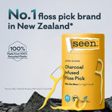 Seen Ultra Clean Charcoal Infused Floss Pick 80 pk