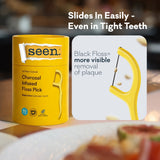 Seen Ultra Clean Charcoal Infused Floss Pick 80 pk