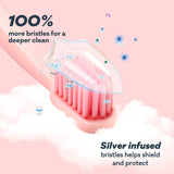 Seen Pro Ultimate Gentle Care Toothbrush 2pk Ultra Soft Green & Pink