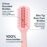 Seen Pro Ultimate Gentle Care Toothbrush 2pk Ultra Soft Green & Pink